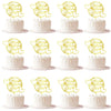 Keoysek 12pcs Acrylic Gold Happy Mother's Day Cake Topper Cake topper Acrylic Mirror Cake topper Decorative Party Cake Decoratio