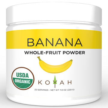 Koyah - Organic Freeze-Dried Banana Powder (1 Scoop = 1/4 Cup Fresh): 22 Servings, 220 G (7.8 Oz)