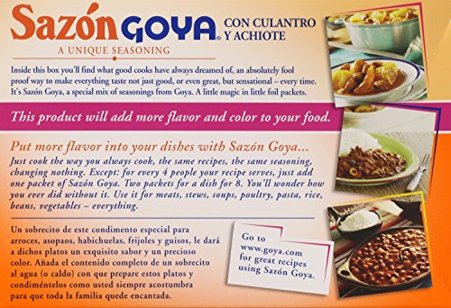 Goya Foods Saz N Seasoning With Coriander & Annatto, 3.52 Ounce (Pack Of 18)