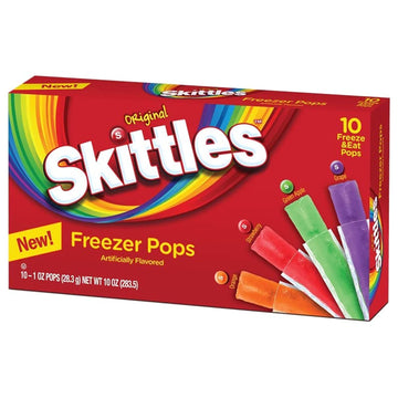Skittles Freezer Pops ~10 Freeze Pop Box ~ Lot Of 2