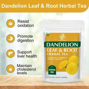 iMATCHME Dandelion Leaf & Root Tea, Caffeine Free, 40 Bags, 80g, Digestion and Immune Support