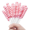 Pink Twisty Lollipops Individually Wrapped Bulk - Valentines Candy Valentine Lollipops Candy - Kid s Whirley Lollipop for Decor