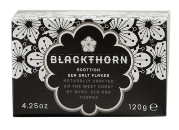 Blackthorn Scottish Gourmet Sea Salt Flakes - Natural And Unrefined - Sustainable Production - Mineral Rich Vegan - 4.25 Ounce