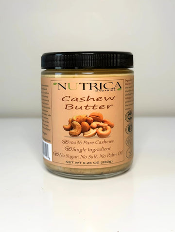 100% Pure Cashew Butter, Single Ingredient, No Salt, No Sugar, No Palm Oil, No Additives, Vegan, Plant Based Protein, Premium Ro