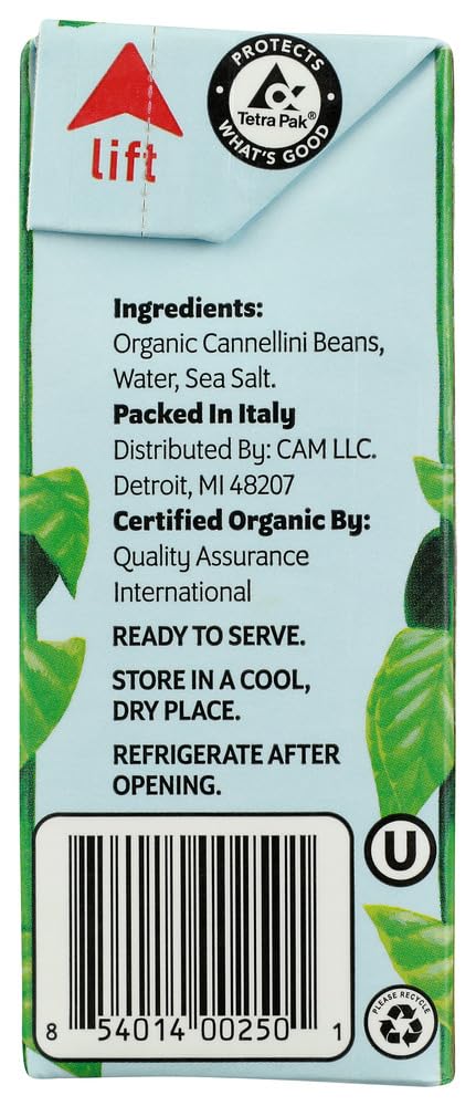 Jack'S | Organic Cannellini White Beans 13.4 Oz. | Filled With Protein & Fiber, Low Sodium & Non-Gmo | (8-Pack)