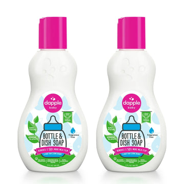 Dapple 3 Oz. Pure N Clean Bottles And Dishes Dishwashing Liquid In Fragrance-Free ( Pack 2)