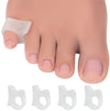 Toe Separators Hammer Toe Straightener - 4-Pack Pinky Toe Toe Spacers - Gel Spreader - Correct Crooked Toes - Bunion Corrector A