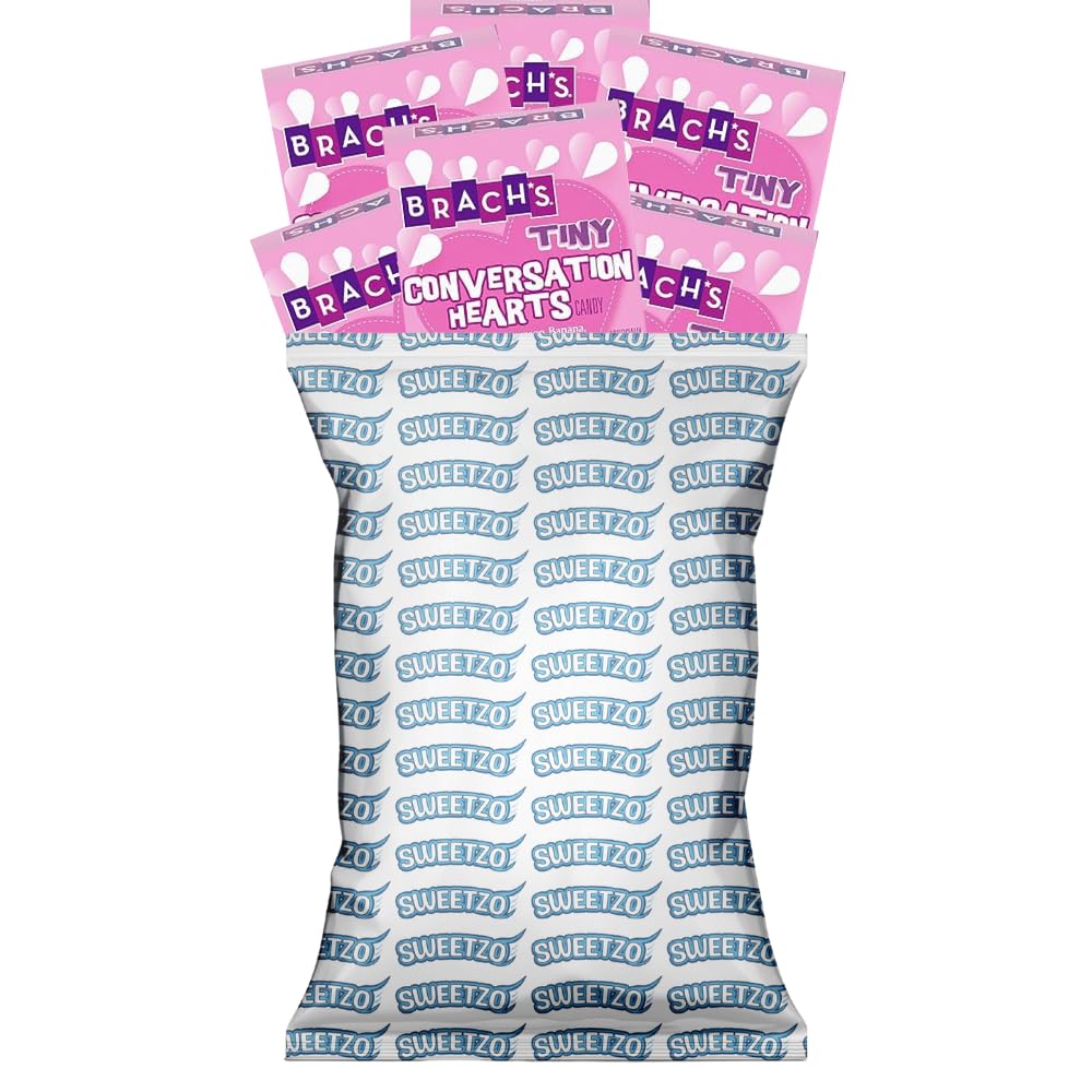 Needzo Tiny Candy Conversation Hearts Individual Box Set With To/From, Valentines Party Favors Or Classroom Snacks, 4 Pack, 1 Ou