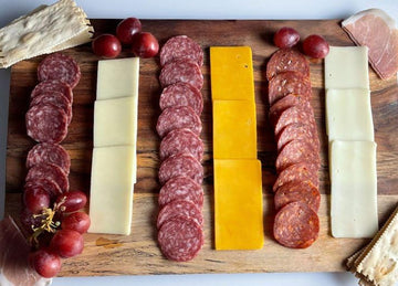 Direct From Wisconsin Deluxe Meat And Cheese Charcuterie Gift Box - Meat And Cheese Made In Small Batches