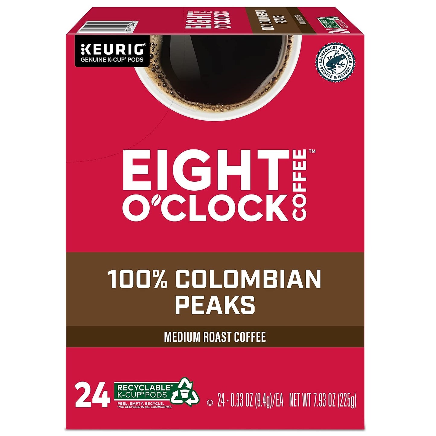 Eight O Clock Coffee, Colombian Peaks, 72 Count