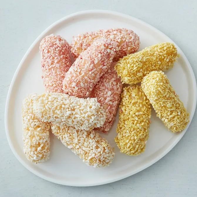 Dammijeong Korean Traditional Rice Puff Snack, Yugwa, Glutinous Rice Flour