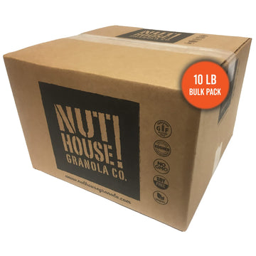 Nuthouse! Granola Company - Premium Harvest Orange Granola | Certified Gluten-Free, Non-Gmo, Kosher | Vegan, Soy-Free | 10 Lb. B