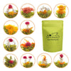 Lwxljmjzc-12 Unique Varieties Blooming Green Tea Ball | Jasmine Flowering Tea | Individual Pack With Flowers-Gifts For Tea Lover