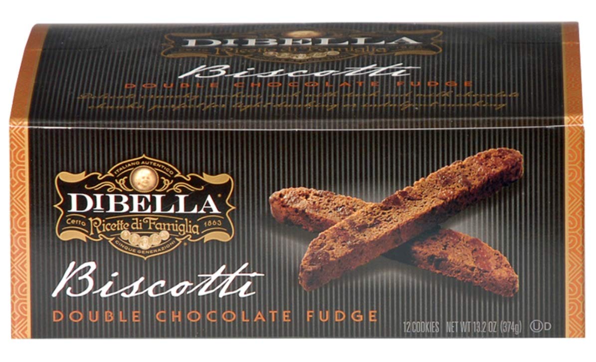 Dibella Artisan Style Italian Biscotti Cookies (Double Chocolate Fudge)
