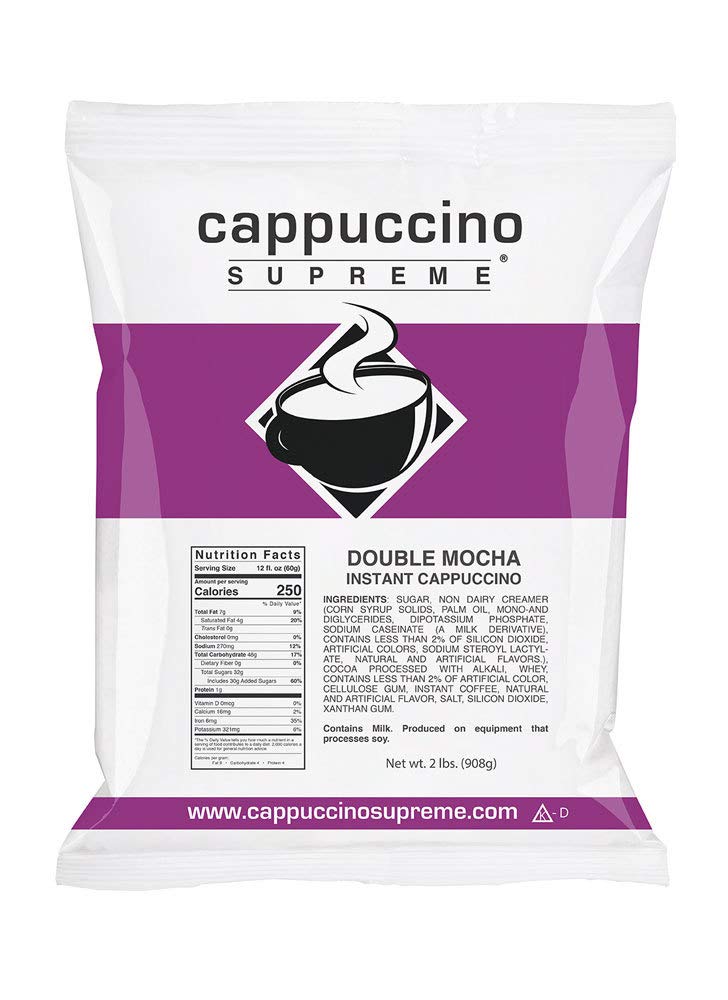 Cappuccino Supreme Double Mocha Instant Cappuccino Mix 6 X 2 Lbs