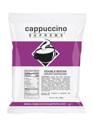Cappuccino Supreme Double Mocha Instant Cappuccino Mix 6 X 2 Lbs