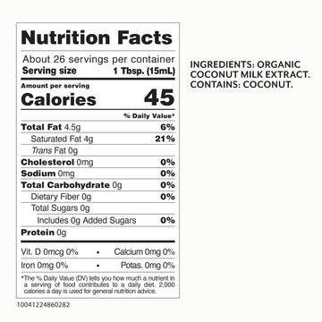 Roland Foods Organic Unsweetened Coconut Cream, 13.52 Ounce Can, Pack Of 1