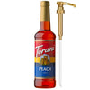 Torani Peach Syrup for Drinks Flavoring for Iced Tea Lemonade and Sodas Pump Included 25.4 Oz