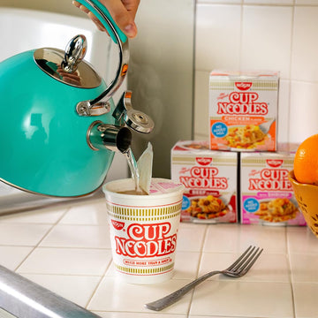 Nissin Cup Noodles Ramen Noodle Soup, Chicken, Microwaveable Paper Cup, 2.25 Ounce (Pack Of 12)