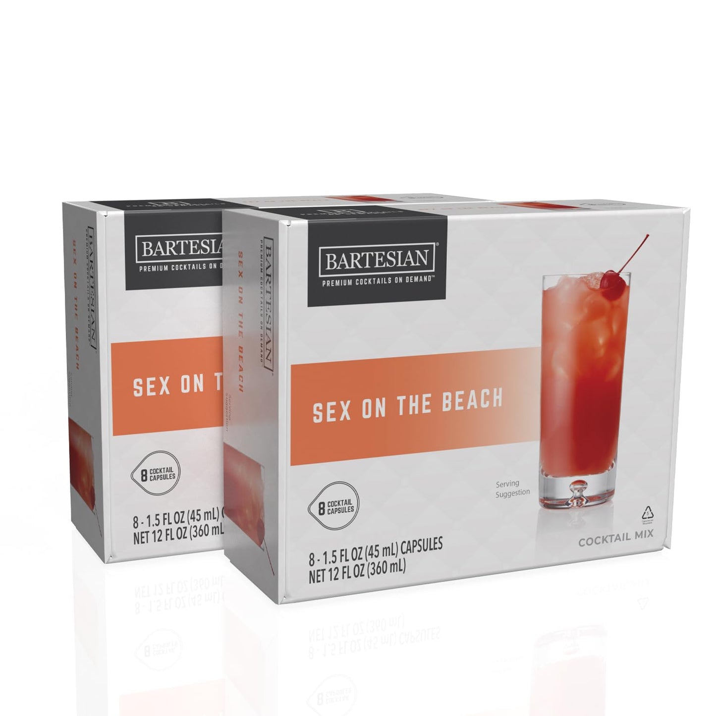 Bartesian 16-Pack Personal Care On The Beach Mixer Units For Mixed Flavor Machine - Home Bar Mixology Mixed Flavors Mix Pod Unit Set To Use With The Bartesian Mixed Flavor Drink Maker Machine