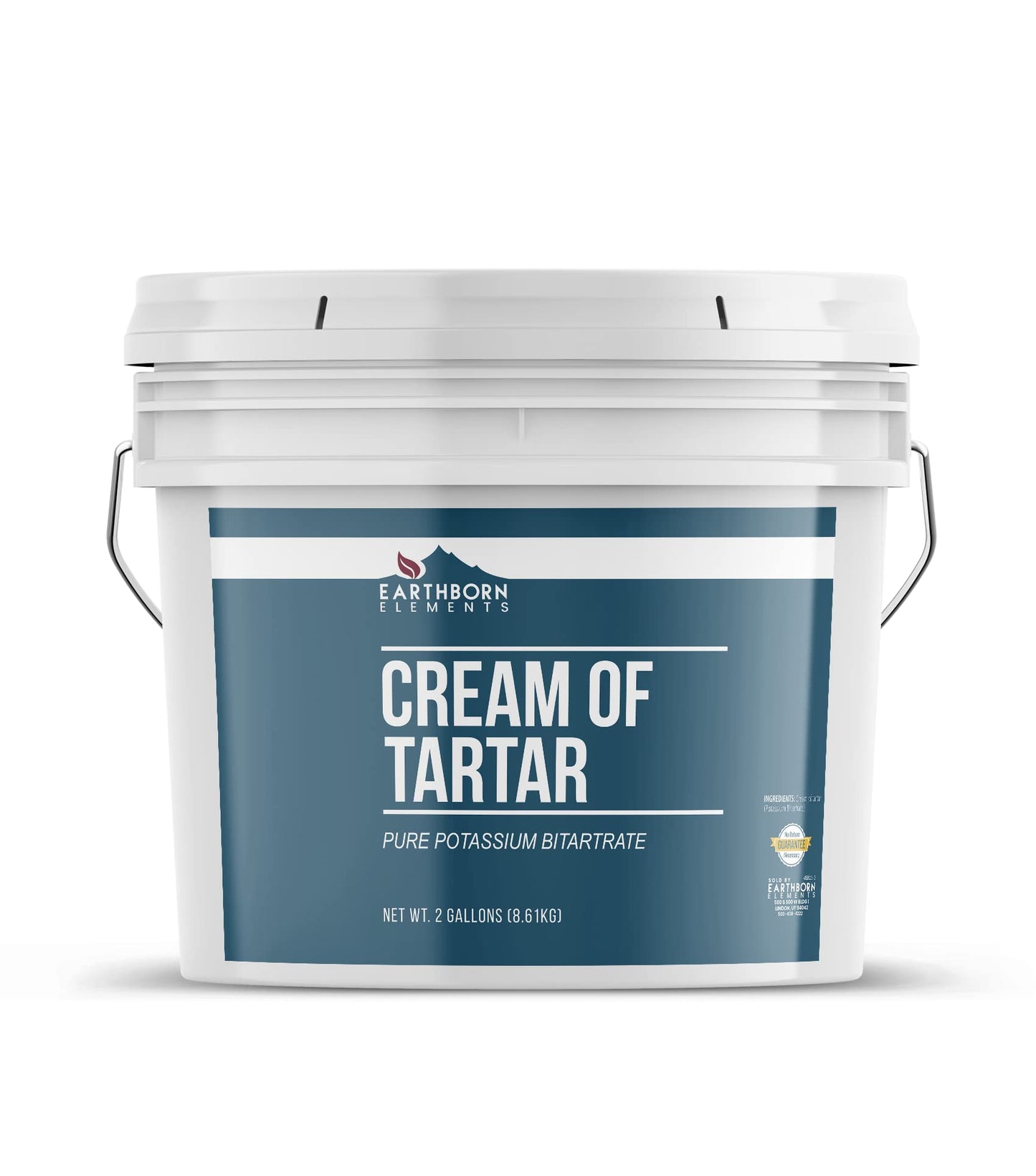 Earthborn Elements Cream Of Tartar 2 Gallon Bucket, Baking Ingredient, Non Gmo