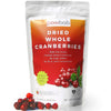 powbab Organic Dried Cranberries, Unsweetened, No Sugar Added, 2.9 Oz