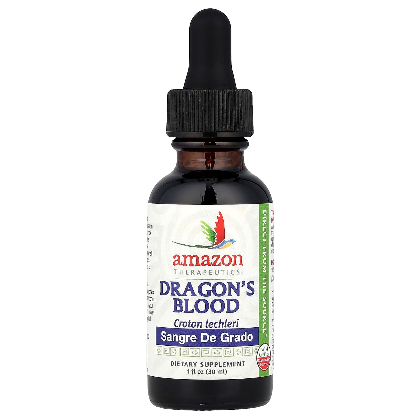 Sangre De Grado - DragonS Blood (1Oz) Wild Crafted - Gluten Free - Keto Friendly - Vegan Certified - Non-Gmo - Certified Organic - All Natural