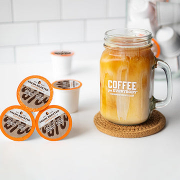 Fresh Roasted Coffee Organic Donut Shop Medium Roast K-Cup Compatible 24 Pods Coffee