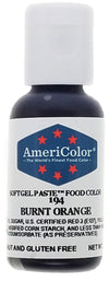 Americolor, Burnt Orange, 0.75 Ounce Bottle, Soft Gel Paste Food Color