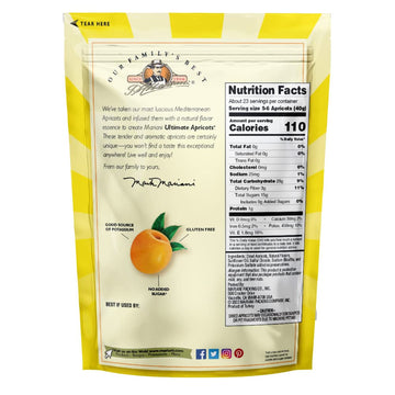 Mariani Ultimate Dried Apricots, 32 oz - Resealable Bag, No Sugar Added, Vegan