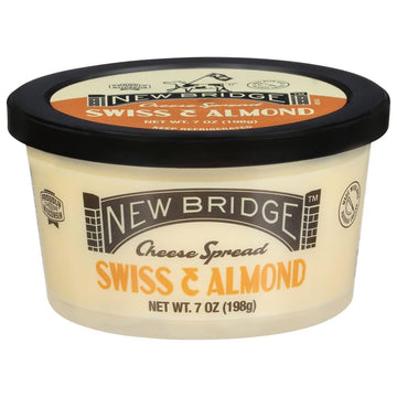 New Bridge Swiss & Almond Cheese Spread (Case Of 12 X 7 Ounces)
