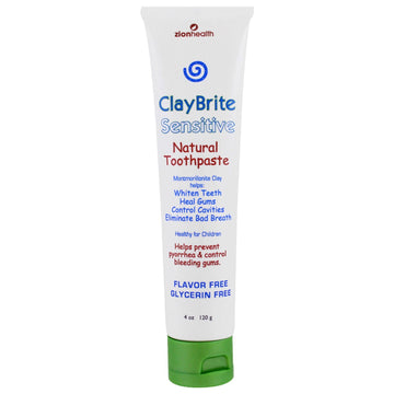 Claybrite Natural Toothpaste For Sensitive Gums & Teeth - Non-Fluoride