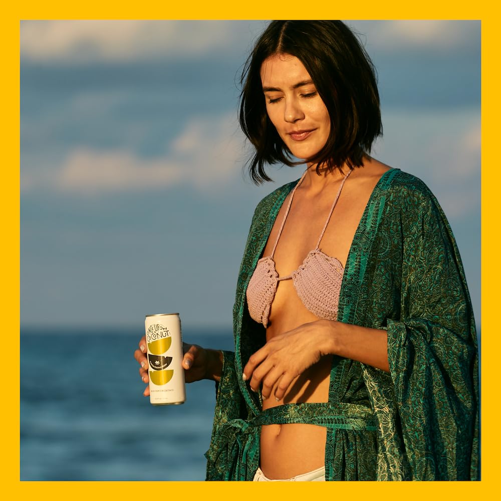 Once Upon A Coconut Pineapple Coconut Water - Natural Hydrating Low Calorie Drink With Electrolytes - No Added Sugar Or Sweetene