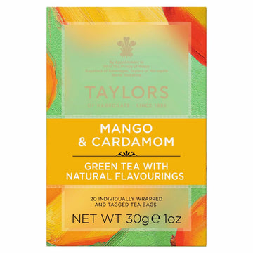 Taylors Of Harrogate Mango & Cardamom Green Tea, 20 Count (Pack Of 1)