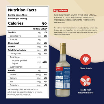 Torani Sugar Free Syrup, Lime Flavoring For Drinks, Zero Calorie, Glass Bottle With Pump Included, 25.4 Fl Oz