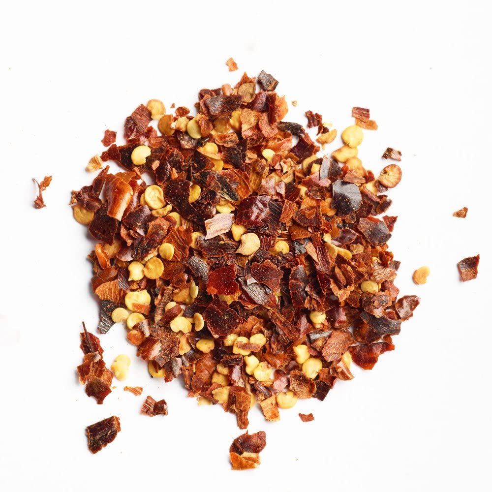 Pride Of India - Red Chili Flakes - Gourmet Spice/Culinary Must Have - Pleasant Heat/Distinct Flavor & Aroma - Sprinkle Onto Piz