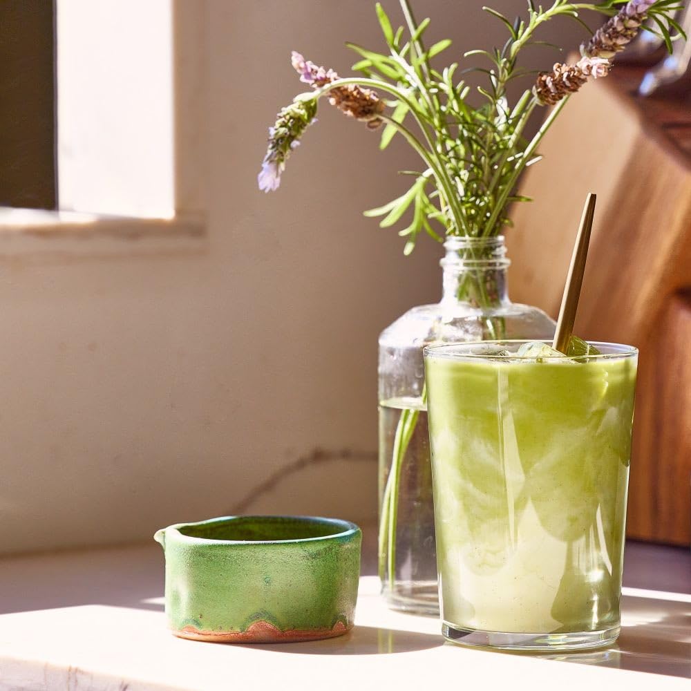 Kroma. Intermittent Fasting Matcha, Organic Ceremonial Grade Matcha Powder, Zero Sugar Gluten Free Green Tea With Ginger, L Thea