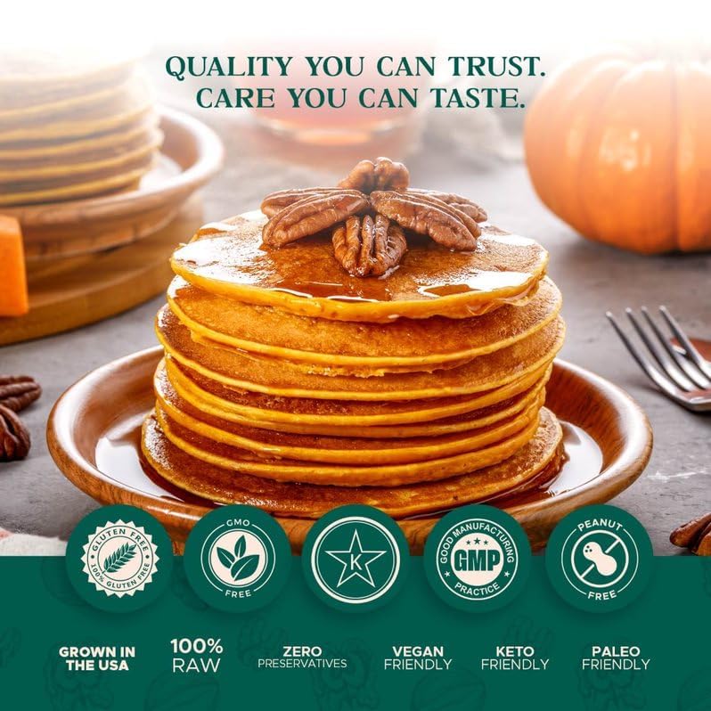 Premium Raw Pecan Halves 16Oz (1 Lb) | American-Grown, Non-Gmo | Batch Tested Gluten & Peanut Free | No Ppo Or Preservatives | R