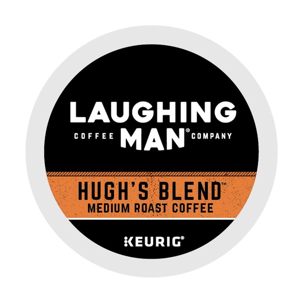 Laughing Man Hugh'S Blend, Single-Serve Keurig K-Cup Pods, Medium Roast Coffee, 16 Count