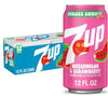 7up Watermelon Strawberry Soda, 12 Fl Oz Cans (12 Pack, Regular)