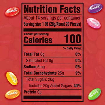 STARBURST Original Jelly Beans Chewy Candy, 14 oz Bag (Pack of 3)