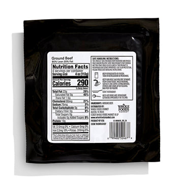 365 By Whole Foods Market, Ground Beef, 80/20, Step 1, 16 Ounce