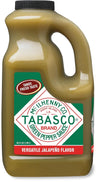 TABASCO Brand Green Jalapeno Pepper Sauce, Mild Hot Sauce, Bulk Plastic Jug, Balanced Jalapeno Sauce, Perfect for Large Recipes,