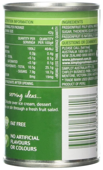 Passionfruit Pulp in Syrup 170g