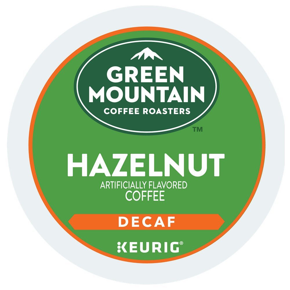 Keurig Green Mountain Coffee Hazelnut Decaf K-Cup Pods, 12 Count, 1 Pack