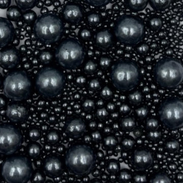 Edible Pearl Sugar Sprinkles Black Candy Mixing Size Baking Edible Cake Decorations Cupcake Toppers Cookie Decorating Celebratio