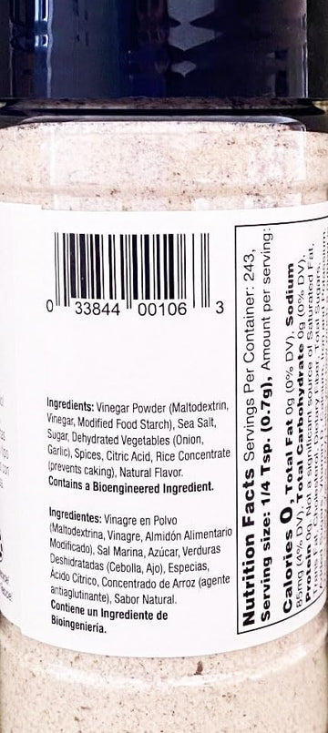 Badia Vinegar & Sea Salt Seasoning, 6 Ounce (Pack of 2)