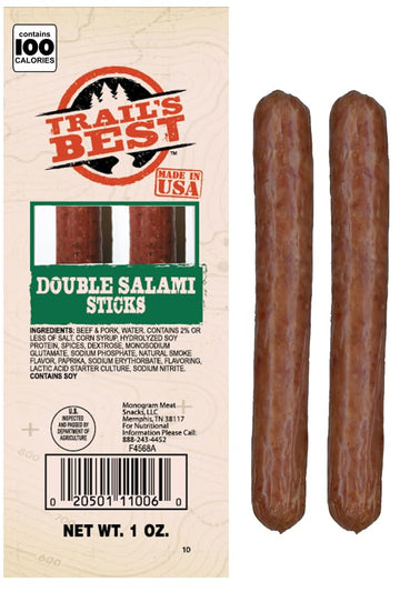 Trail'S Best Double Salami Stick (Pack Of 20)