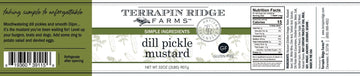 Terrapin Ridge Farms Dill Pickle Mustard – Zesty Dijon Blend – 1 Quart Jar