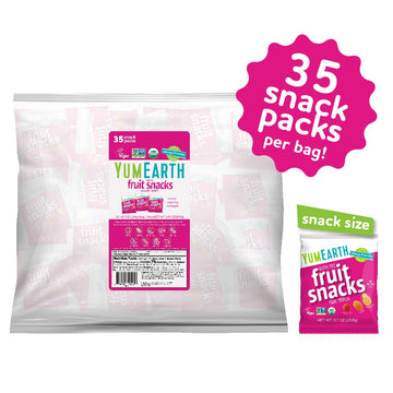 Yumearth Organic Tropical Fruit Snacks - Fruit Gummies Snack Packs, Gluten Free Snacks For Kids - Allergy Friendly, Non-Gmo, Veg